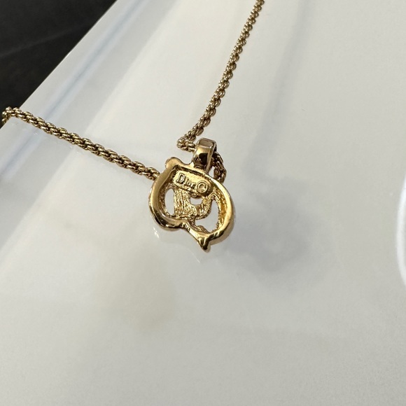 ❌SOLD❌ 💎 Christian Dior CD Logo Pendant Necklace - Picture 9 of 12